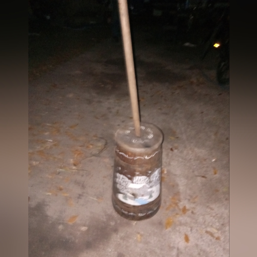 Antique butter churn